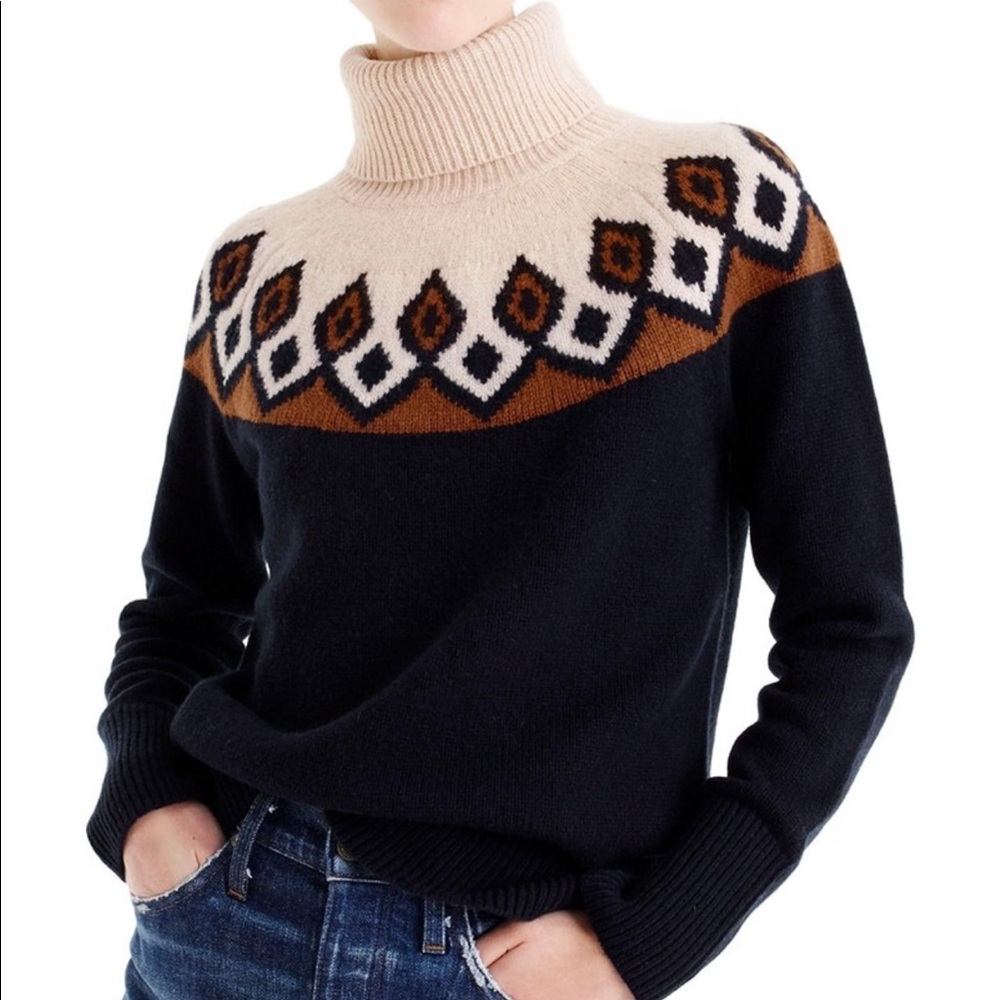 J.Crew Fair Isle Turtleneck Sweater